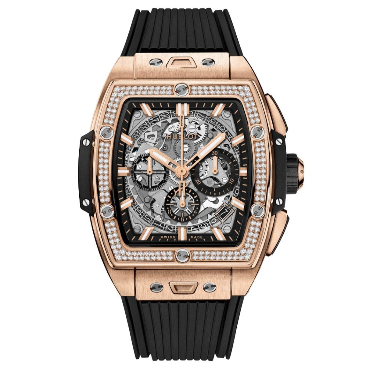 Hublot Men's 642.OX.0180.RX.1104 Spirit of Big Bang Chronograph Black Rubber Watch