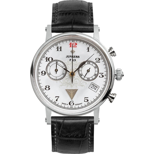 Junkers Women's 6587-1 Expedition Black Leather Watch