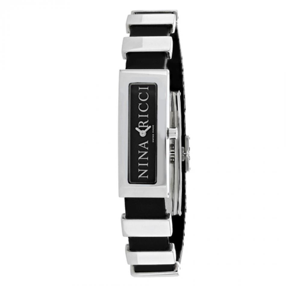 Nina Ricci Women's 66201S Classic Black Rubber Watch
