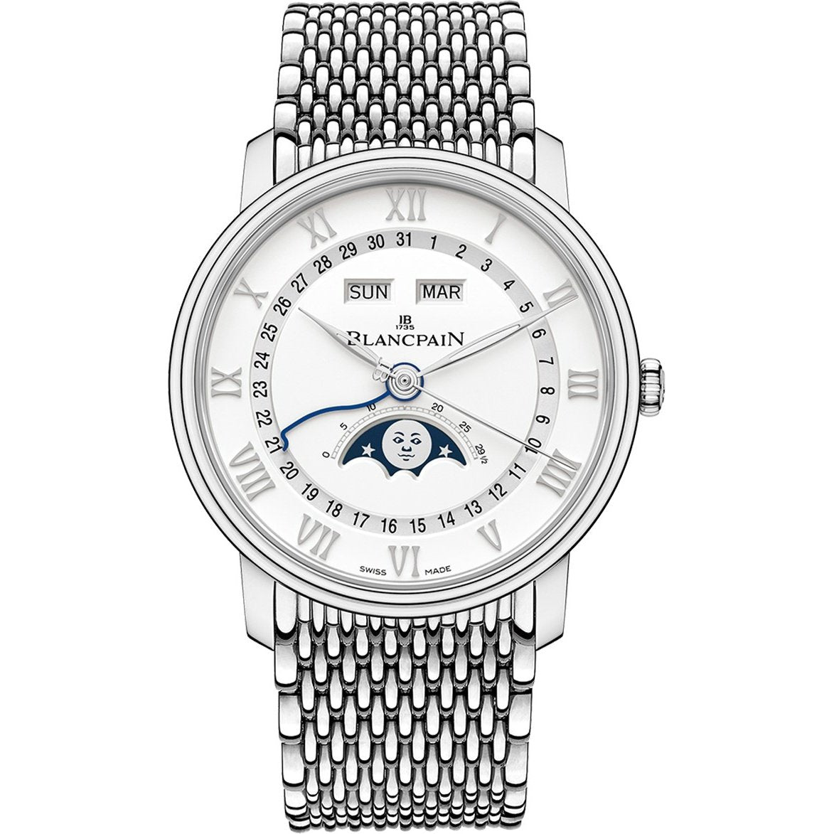 Blancpain Men's 6654-1127-MMB Villeret Stainless Steel Watch