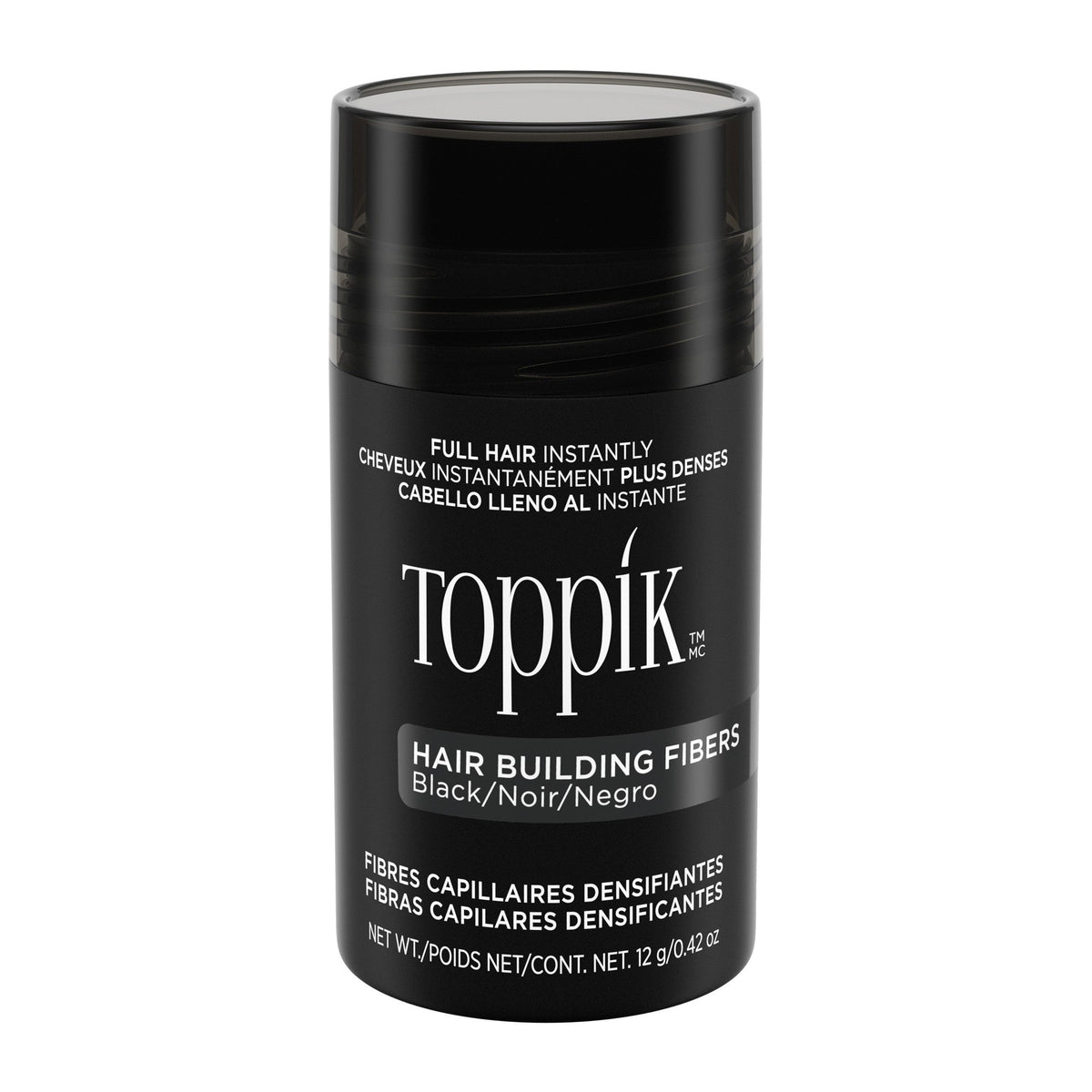 Toppik Hair Building Fibers (Black) .42 Oz (12 Ml)  