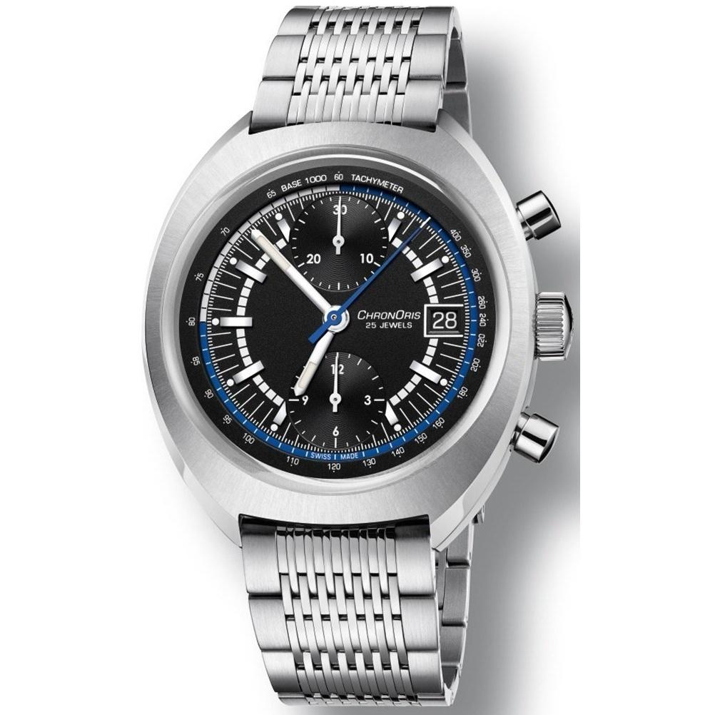 Oris Men's 67377394084MBSET Chronoris Chronograph Stainless Steel Watch