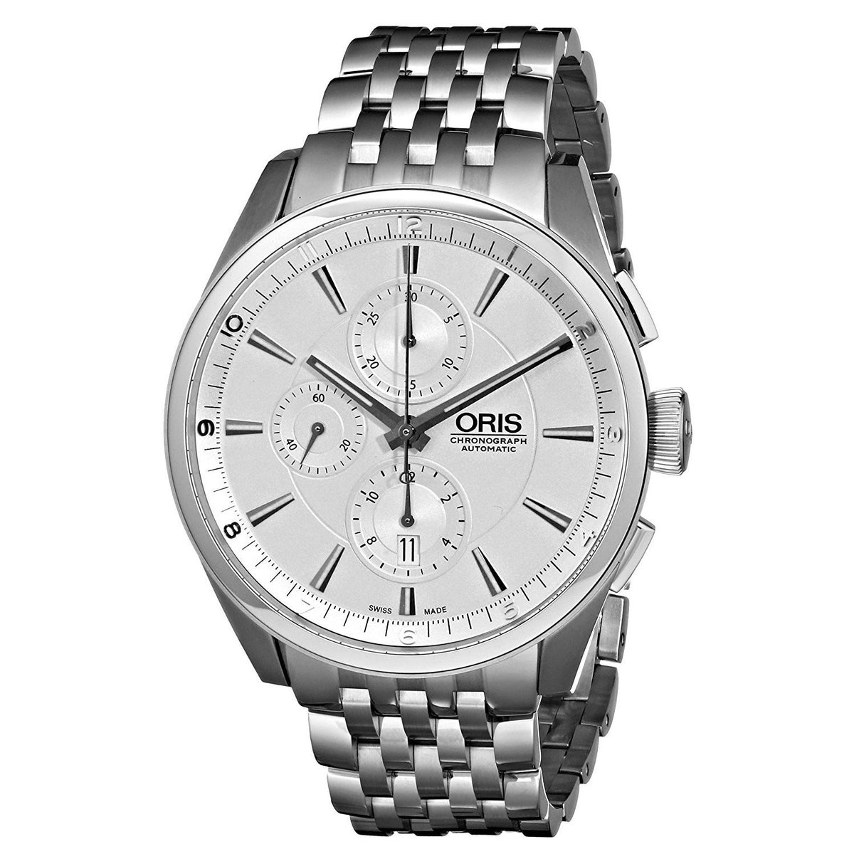 Oris Men&#39;s 67476444051MB Artix Chronograph Automatic Stainless Steel Watch