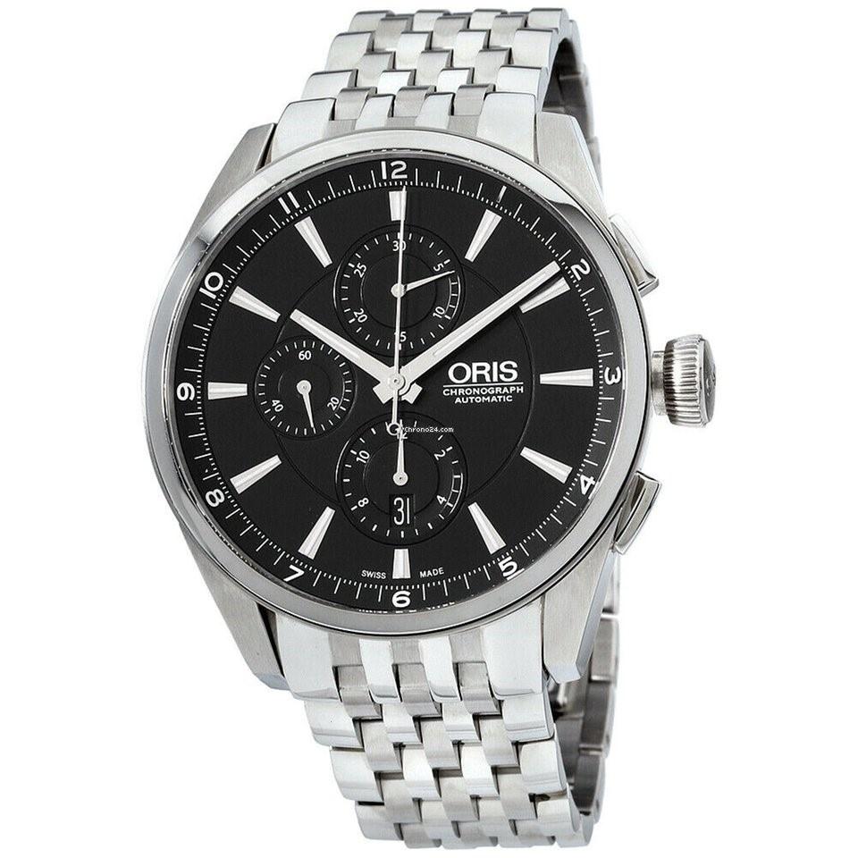Oris Men's 67476444054MB Artix Chronograph Stainless Steel Watch