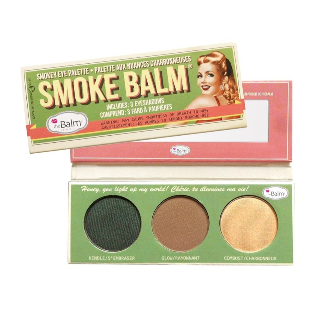 The Balm Smoke Balm 3 Shade Eyeshadow Palette 0.36 Oz (50 Ml)  