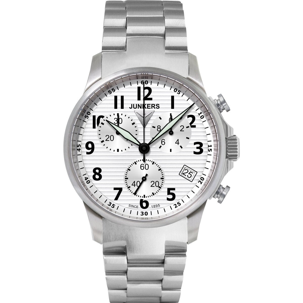 Junkers Men&#39;s 6890m-1 Chronograph Stainless Steel Watch