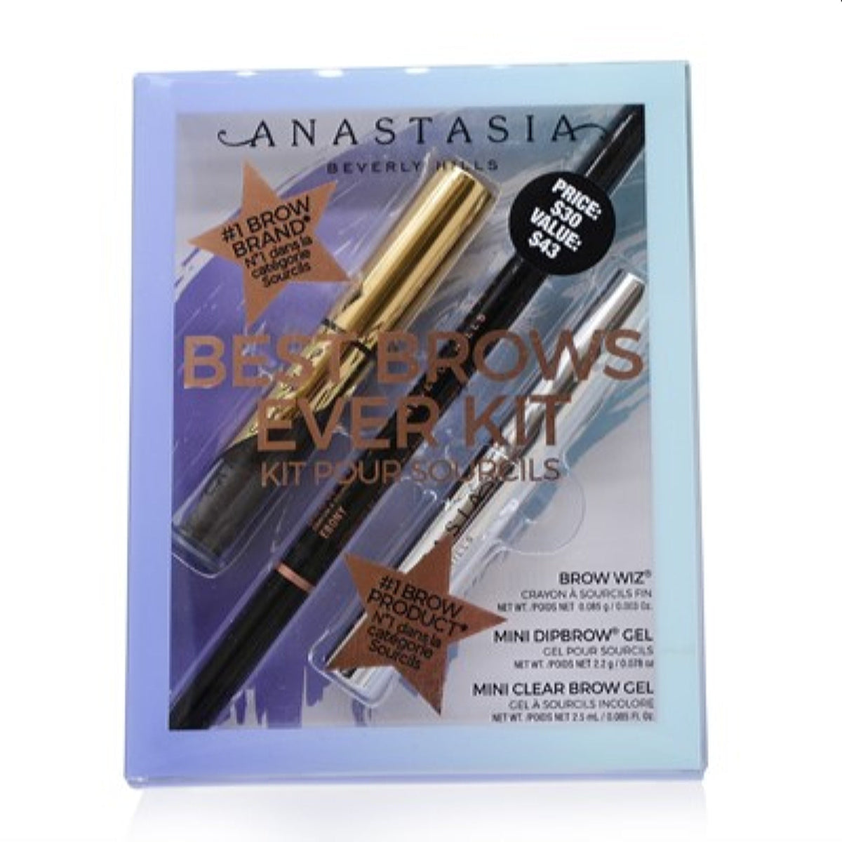 Anastasia Beverly Hills Best Brows Ever Kit-Ebony Slightly  