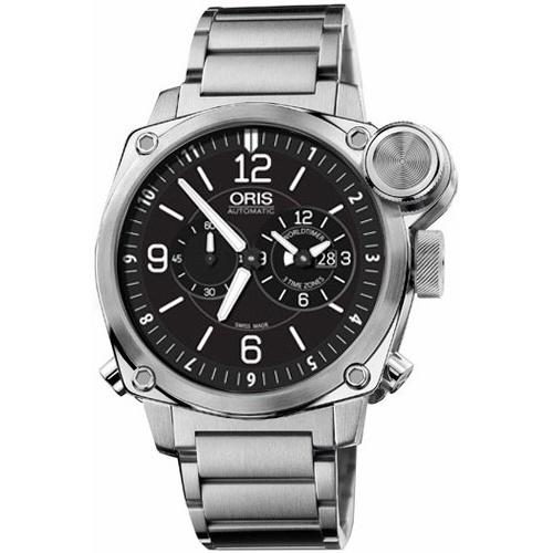 Oris Men&#39;s 69076154164MB BC4 Automatic Chronograph Stainless Steel Watch