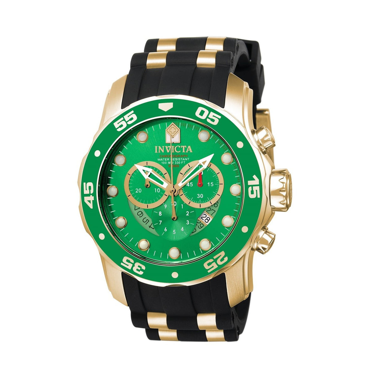 Invicta Men&#39;s 6984 Pro Diver Scuba Chronograph Black Polyurethane Watch