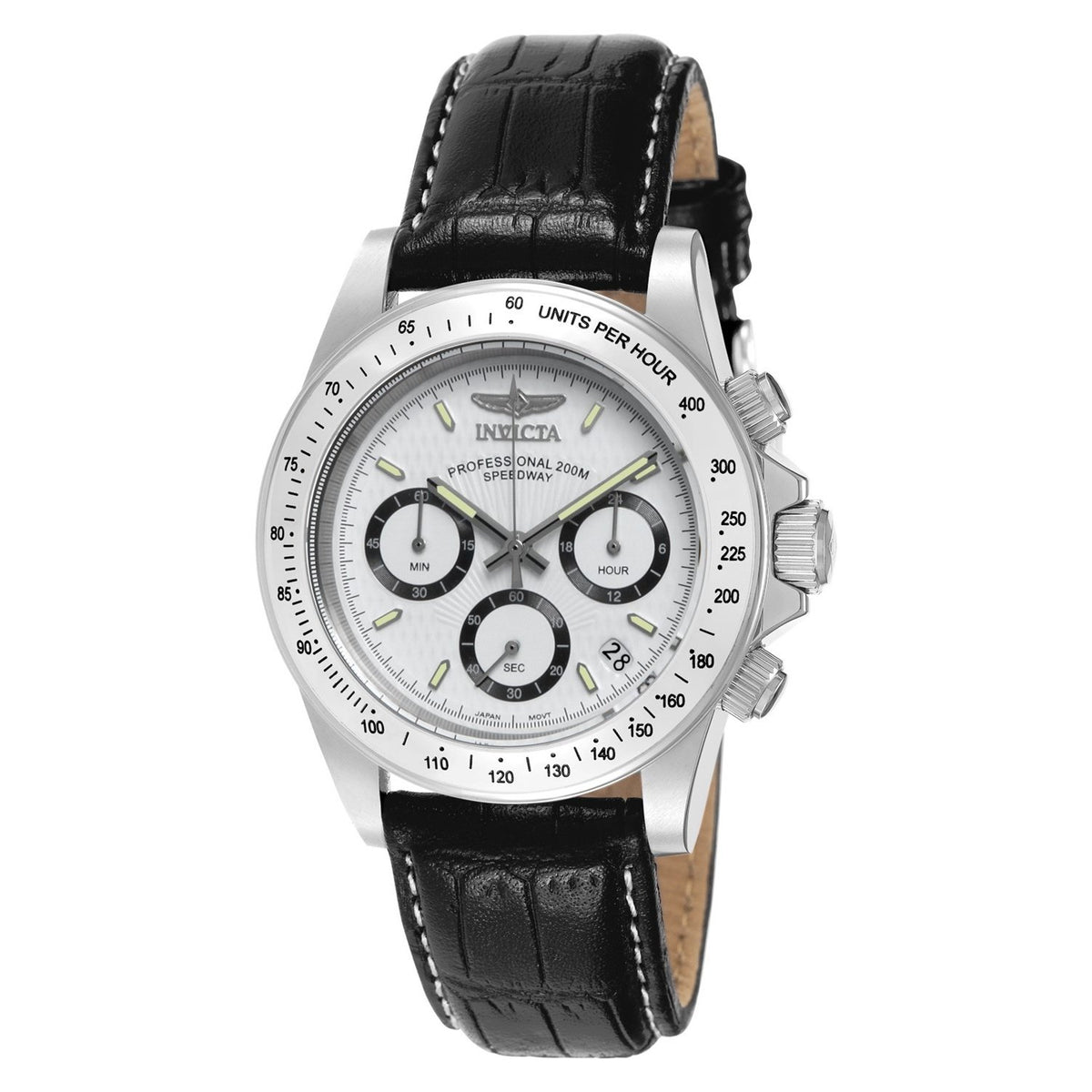 Invicta Men&#39;s 7031 Signature Black Leather Watch
