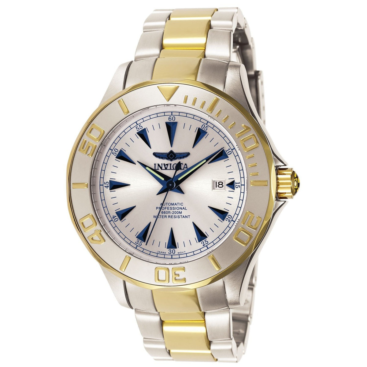Invicta Men&#39;s 7036 Signature Automatic Gold-Tone and Silver Stainless Steel Watch