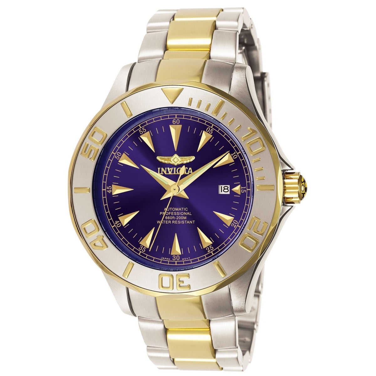 Invicta Men&#39;s 7038 Signature Gold-Tone and Silver Stainless Steel Watch