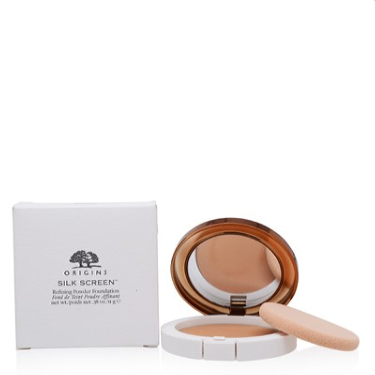 Origins Silk Screen Refining Powder Foundation 28-Nutmeg 0.38 Oz 11G  0T0W-28