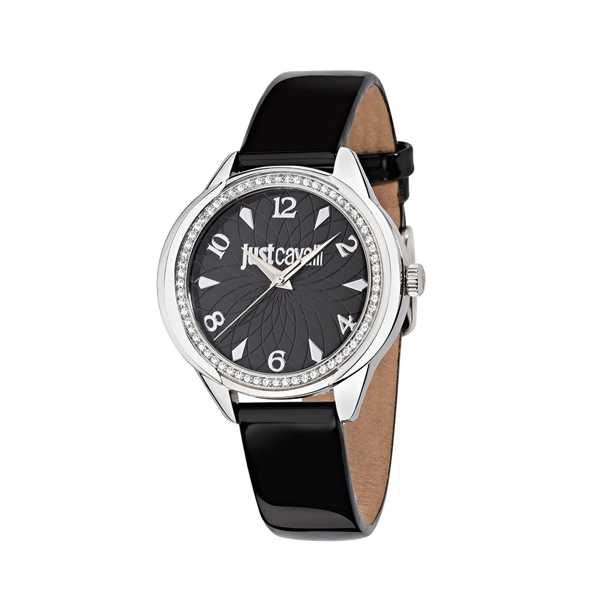 Just Cavalli Women&#39;s 7251571505 JC01 Black Leather Watch