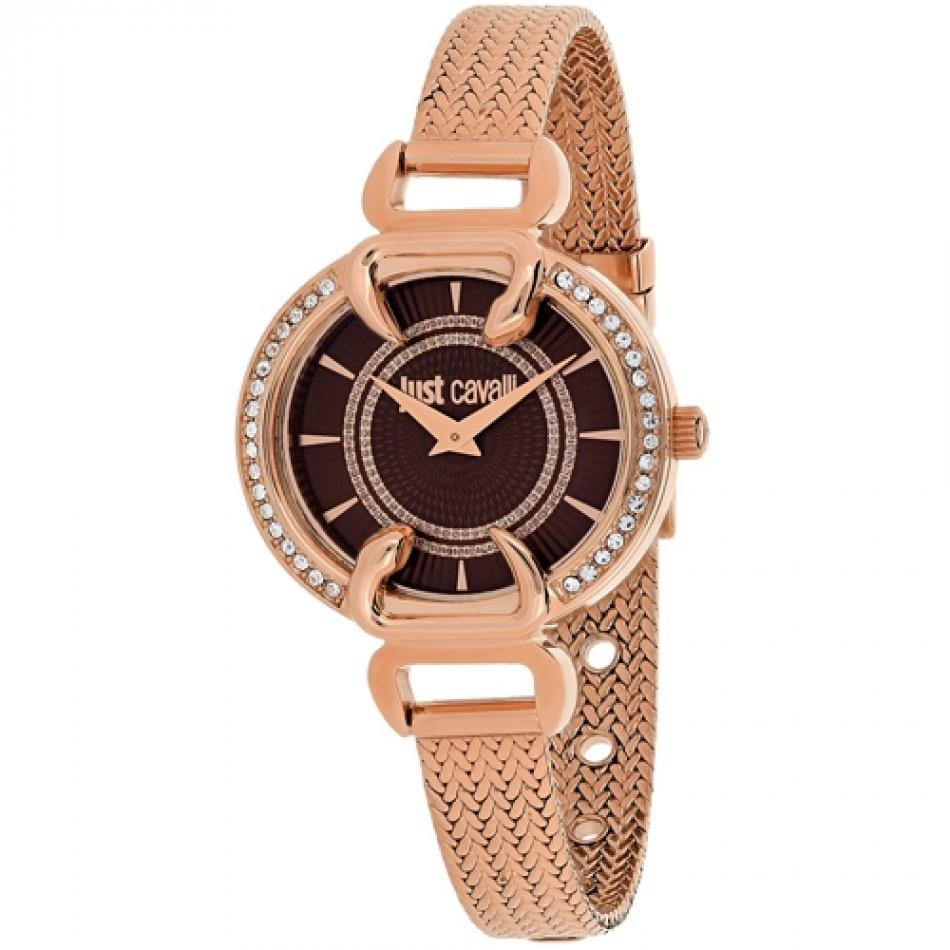 Just Cavalli Women&#39;s 7253534502 Luxury Rose Gold-Tone Stainless Steel Watch