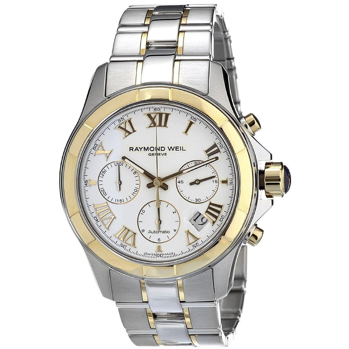 Raymond Weil Men&#39;s 7260-SG-00308 Parsifal Chronograph Automatic Two-Tone Stainless Steel Watch