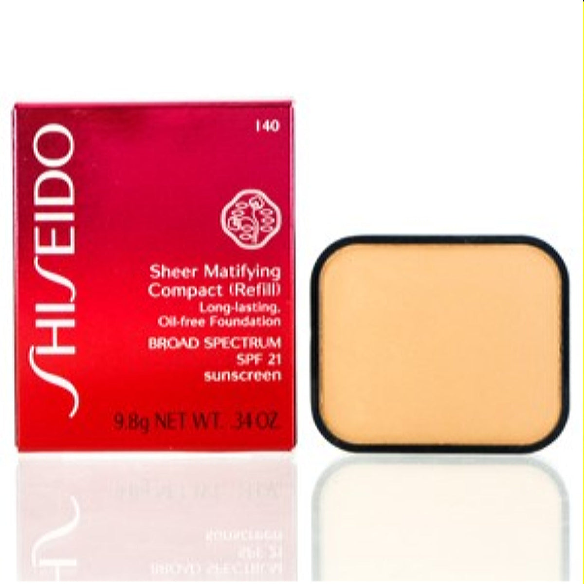 Shiseido Sheer Matifying Foundation Refill (140 Natural Fair Ivory) .34 Oz  10325