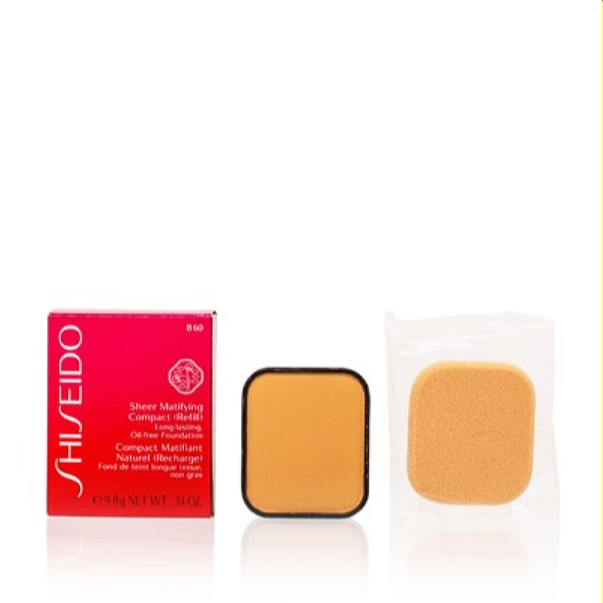 Shiseido Sheer Matifying Foundation Refill (B 60 Natural Deep Beige) .34 Oz 10329