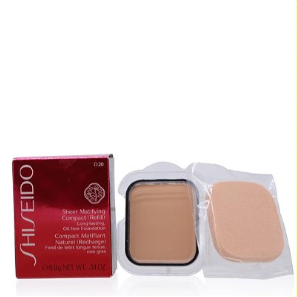 Shiseido Sheer Matifying Foundation Refill (O20 Natural Light Beige) .34 Oz  10332