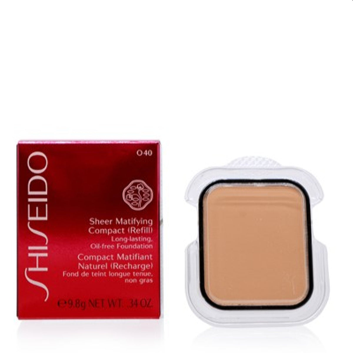 Shiseido Sheer Matifying Foundation Refill (O40 Natural Fair Ochre) .34 Oz  10333
