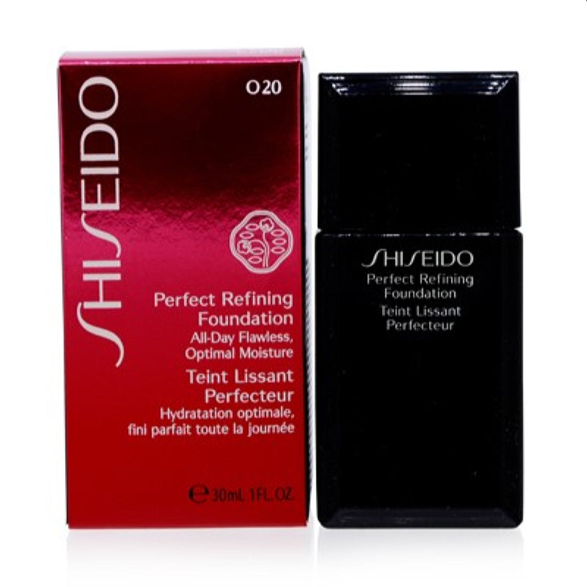 Shiseido Perfect Refining  Foundation (O20) Natural Light Ochre 1.0 Oz (30 Ml)  10753