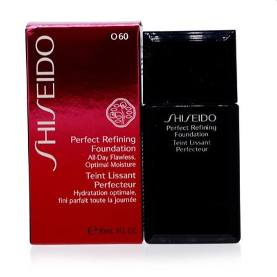 Shiseido Perfect Refining  Foundation (O60) Natural Deep Ochre 1.0 Oz (30 Ml)