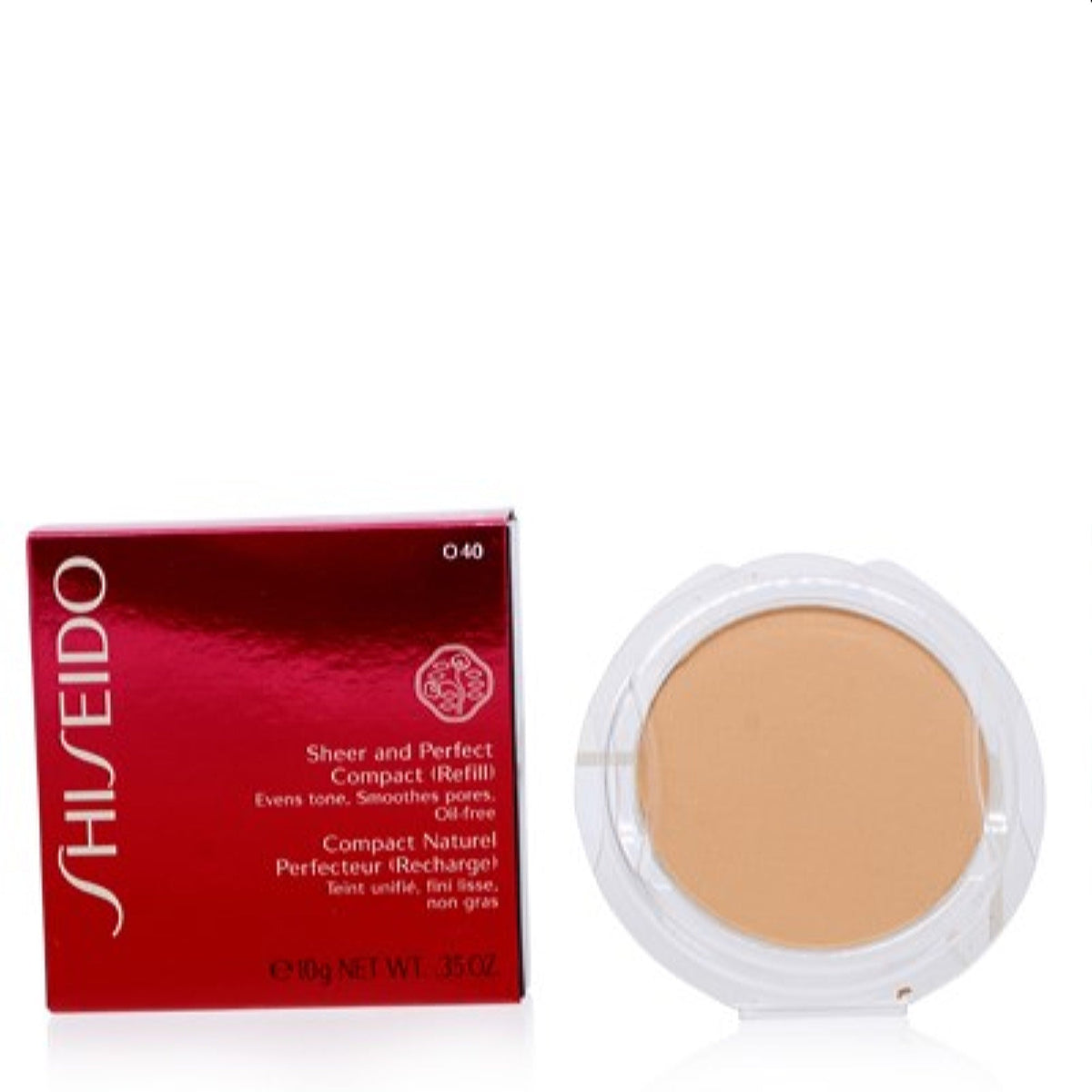 Shiseido Sheer And Perfect Compact Foundation Refill Fair Ochre(O40) Sl.Dmg .35  11359