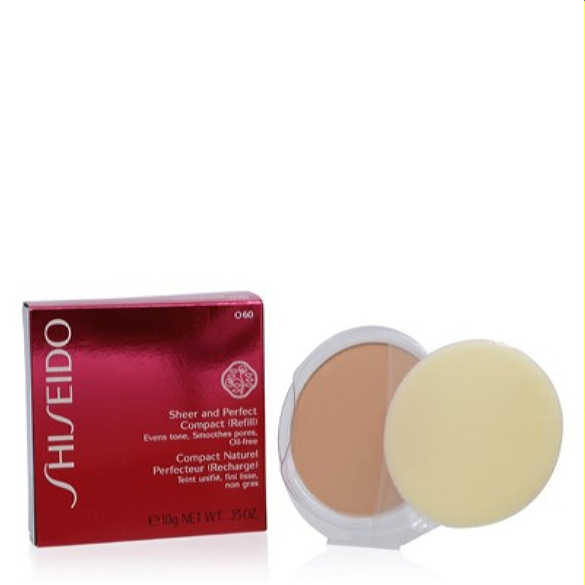 Shiseido Sheer And Perfect Compact Foundation Refill Natural Deep Ochre (O60)  11360