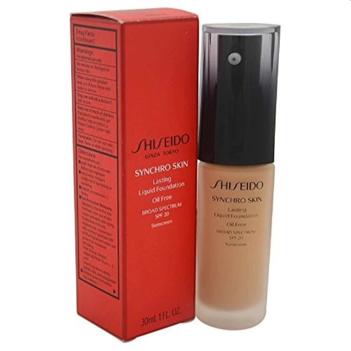 Shiseido Synchro Skin Spf 20 Lasting Liquid Foundation (5) Golden 1.0 Oz  13553
