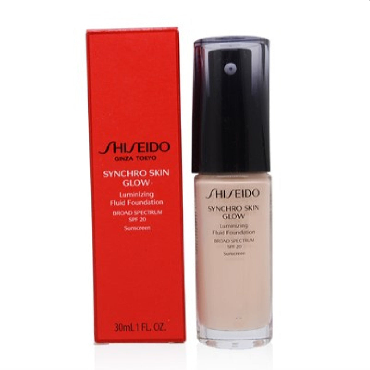 Shiseido Synchro Skin Glow Luminating Fluid Foundation (1) Neutral1.0 Oz (30 Ml) 13539