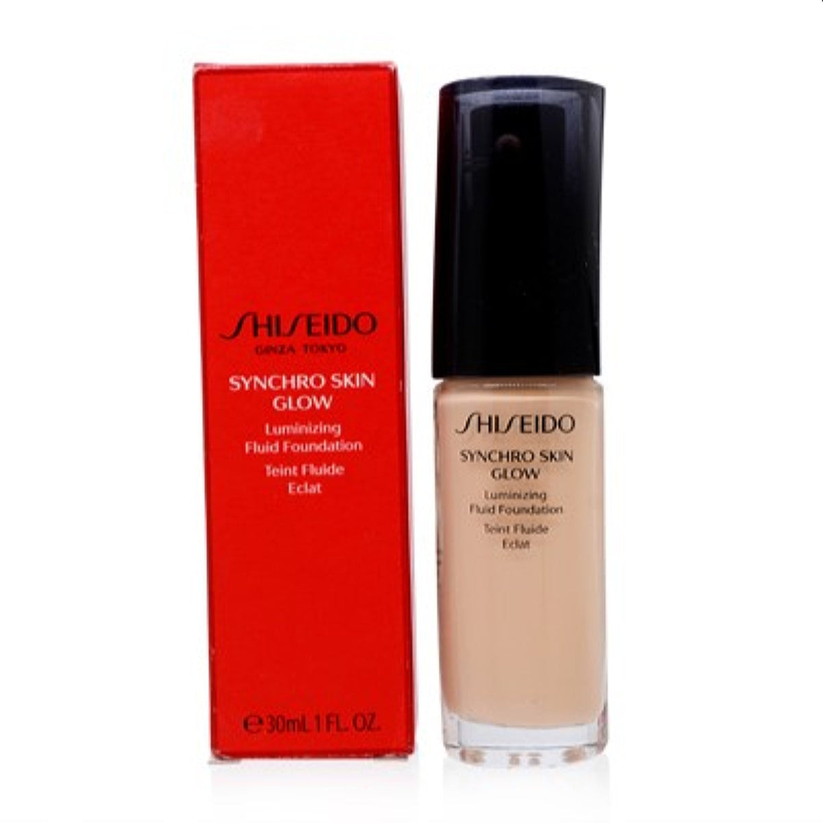 Shiseido Synchro Skin Glow Luminizing Liquid Foundation (2) Golden  1.0 Oz  13550
