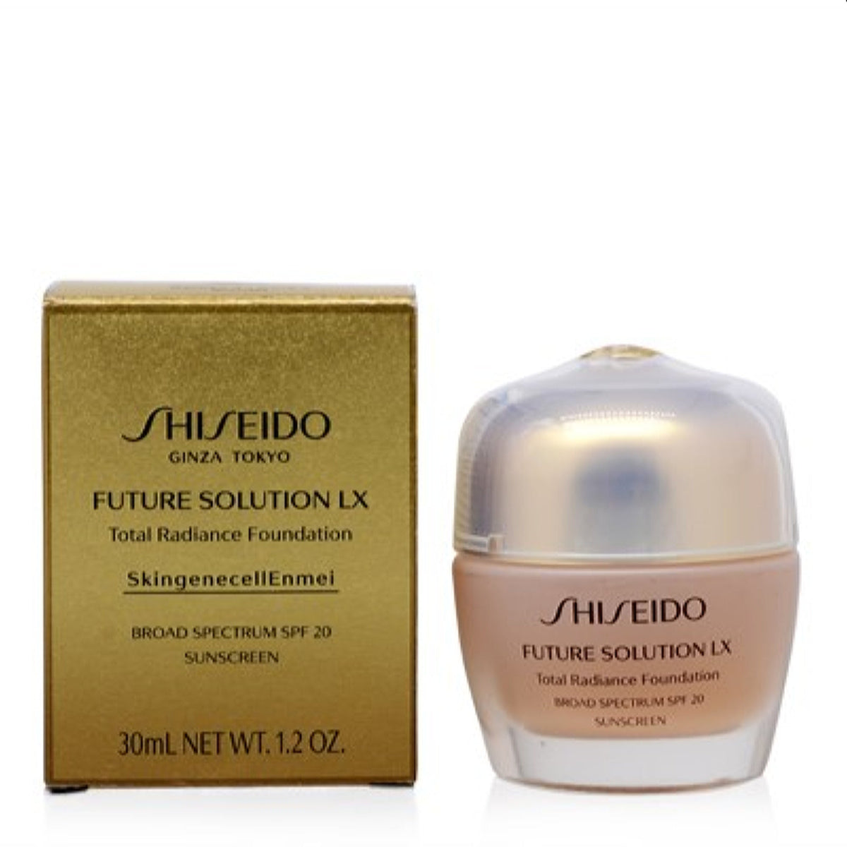 Shiseido Future Solution Lx Total Radiance Foundation (Golden 4) 1.2 Oz (30 Ml)  13934