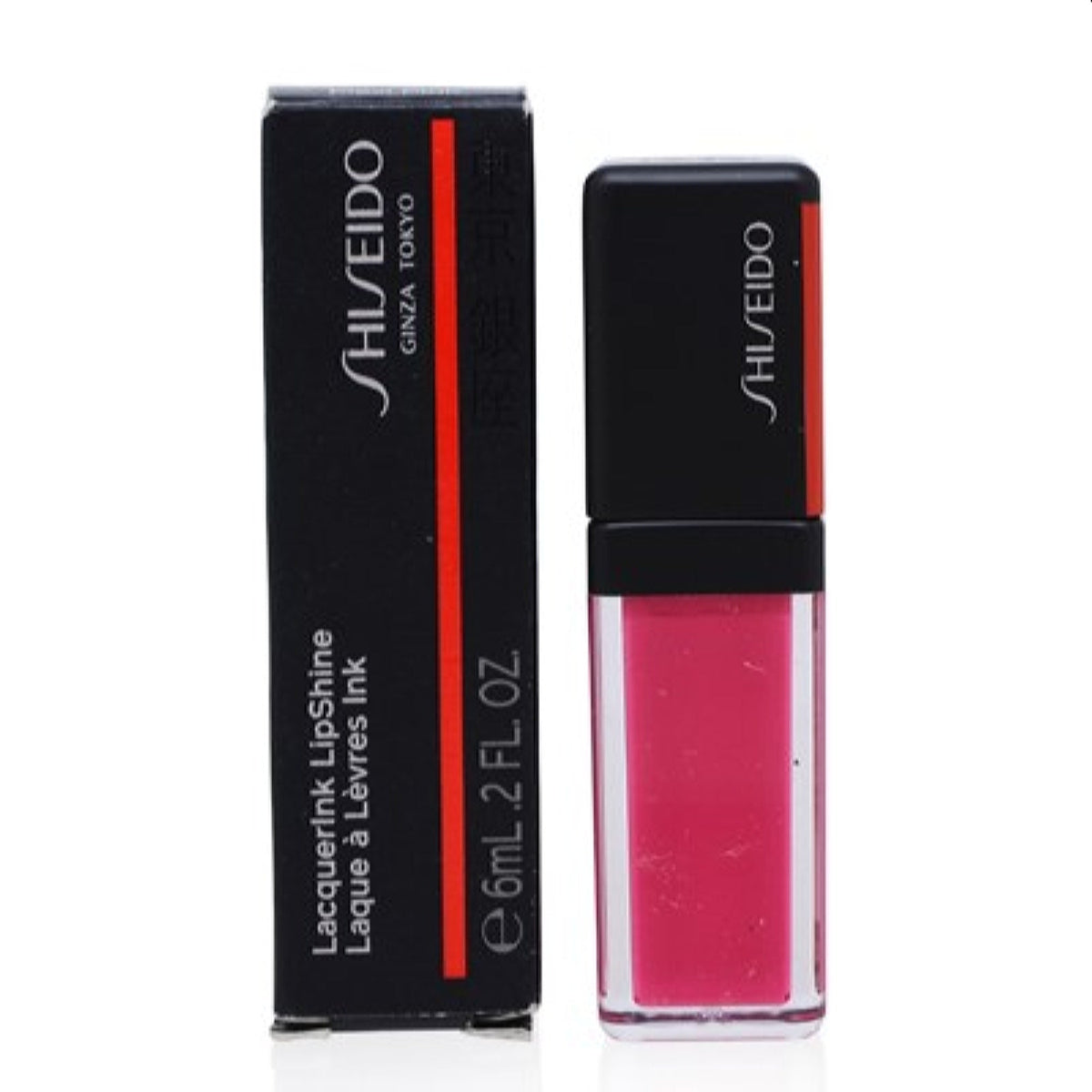 Shiseido Lacqer Ink Lip Shine (302 Plexi Pink) 0.2 Oz (6 Ml)  14825