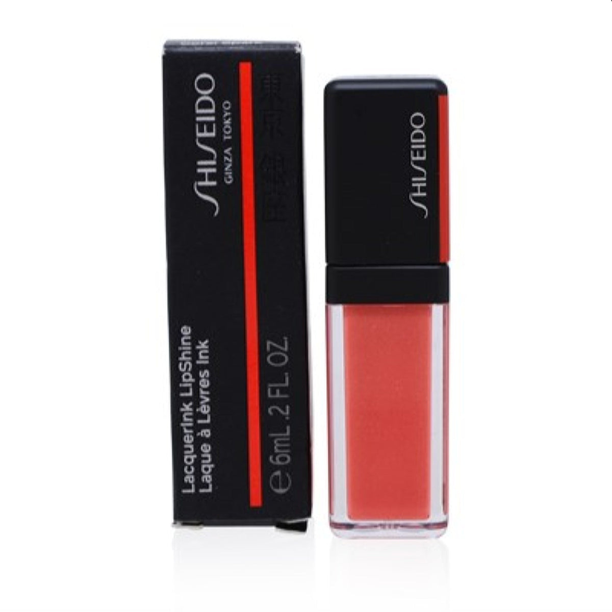 Shiseido Lacqer Ink Lip Shine (306 Coral Spark) 0.2 Oz (6 Ml)  14829