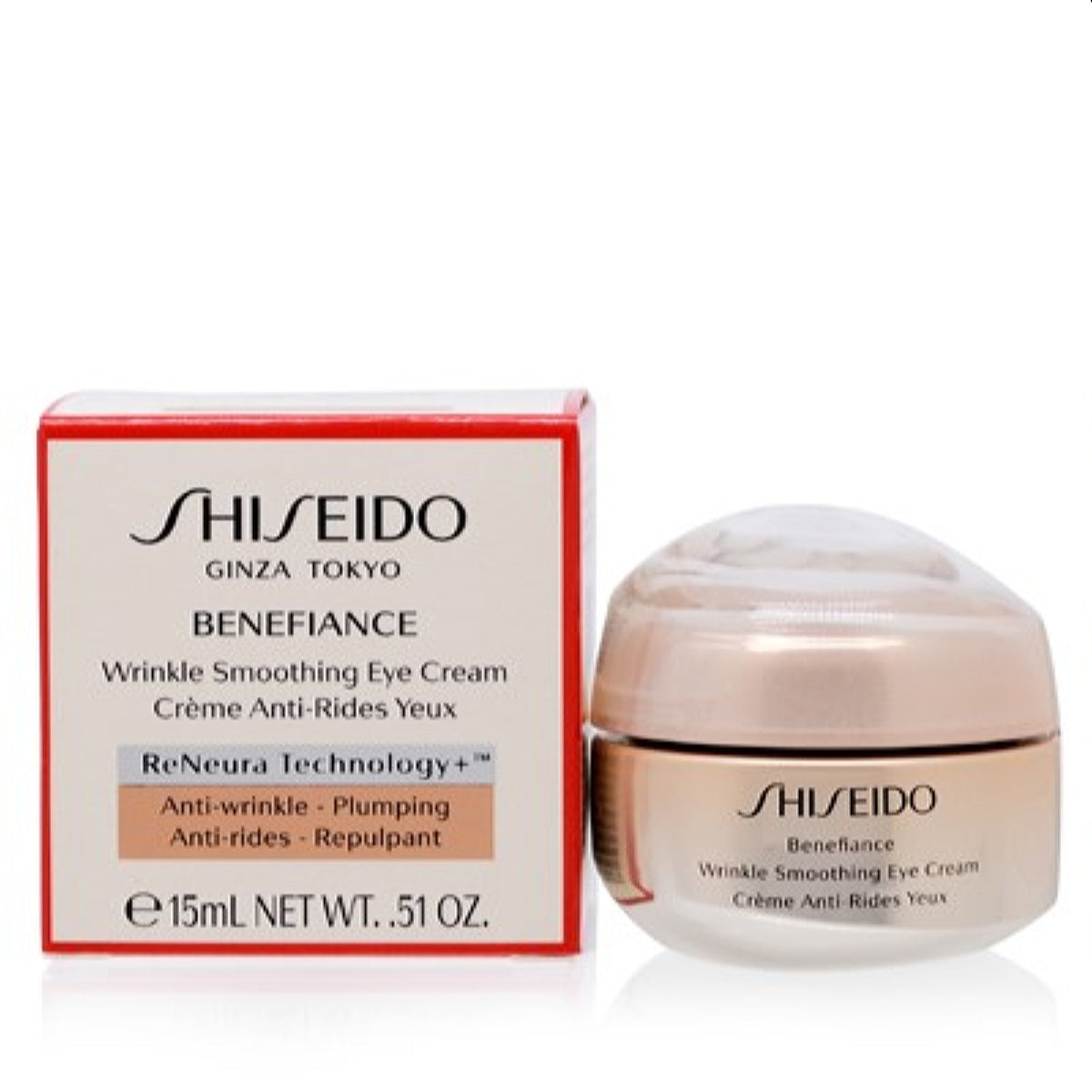 Shiseido Benefiance Wrinkle Smoothing Eye Cream 0.51 Oz  15579