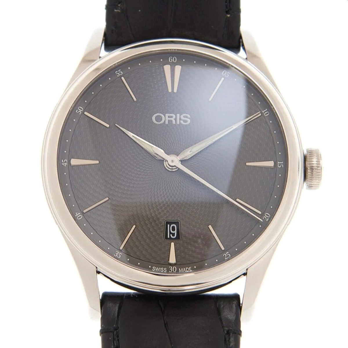 Oris  Unisex 733-7721-4053-5-21-64FC Artelier Date Black Leather Watch