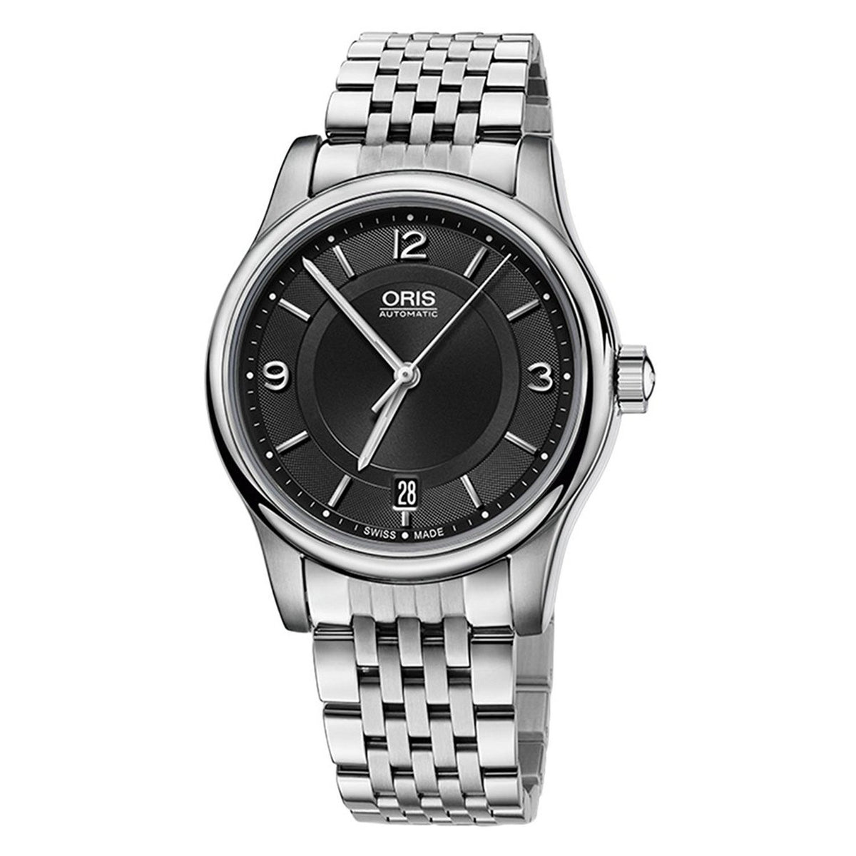 Oris Men&#39;s 73375784034MB Classic Date Stainless Steel Watch