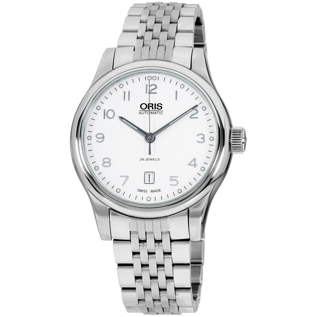 Oris Men&#39;s 73375944091MB Classic Date Stainless Steel Watch