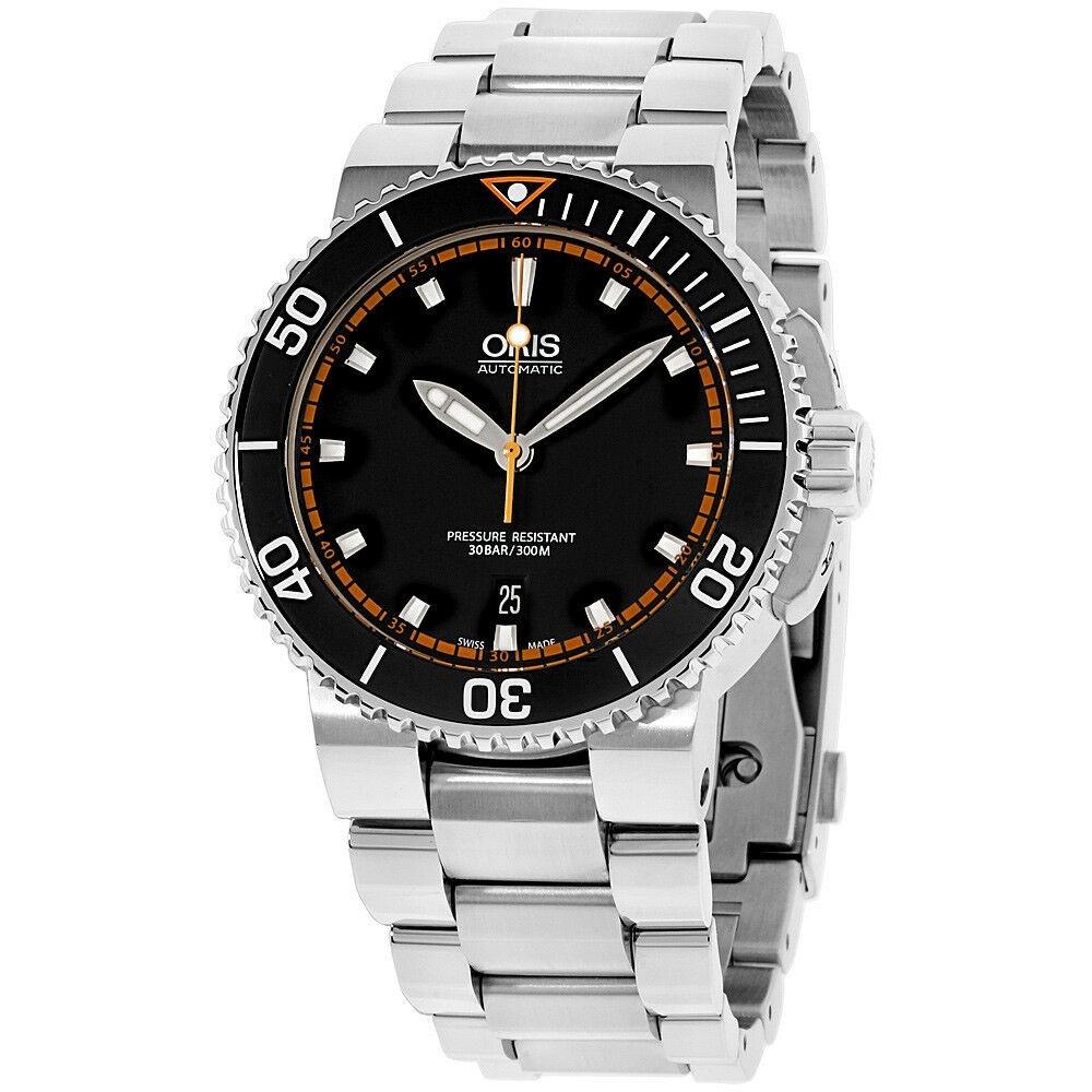 Oris Men&#39;s 73376534128MB Aquis Stainless Steel Watch