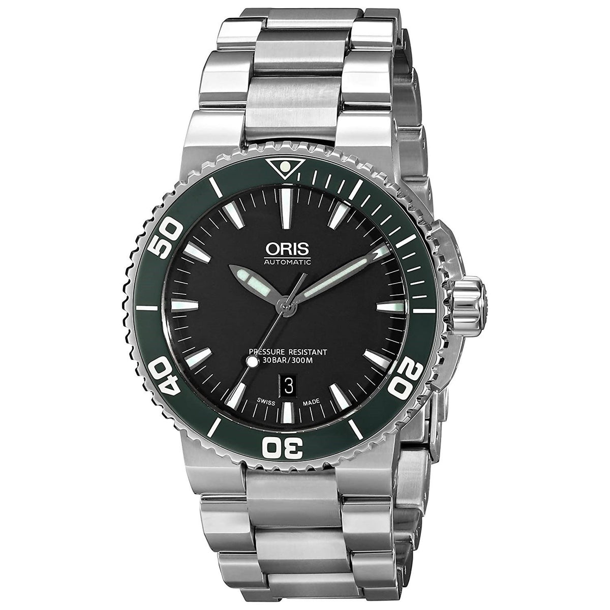 Oris Men's 73376534137MB Aquis Stainless Steel Watch