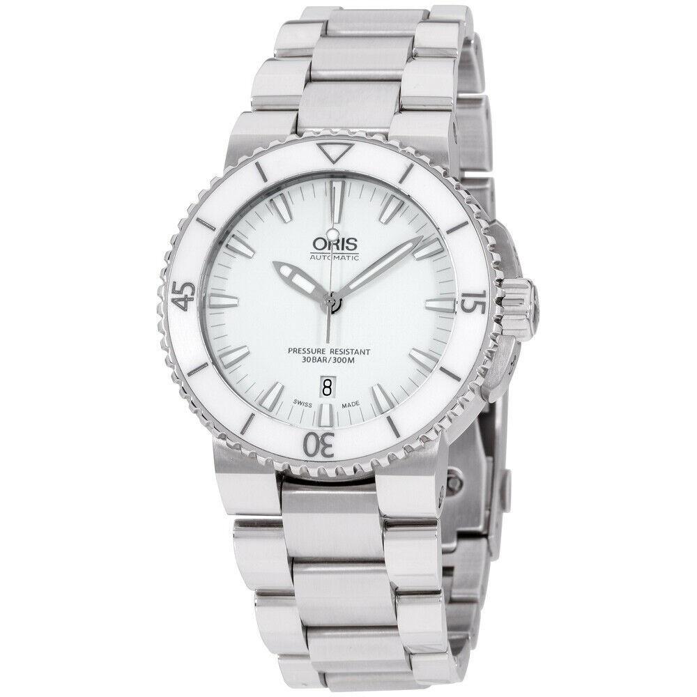 Oris Men's 73376534156MB Aquis Stainless Steel Watch