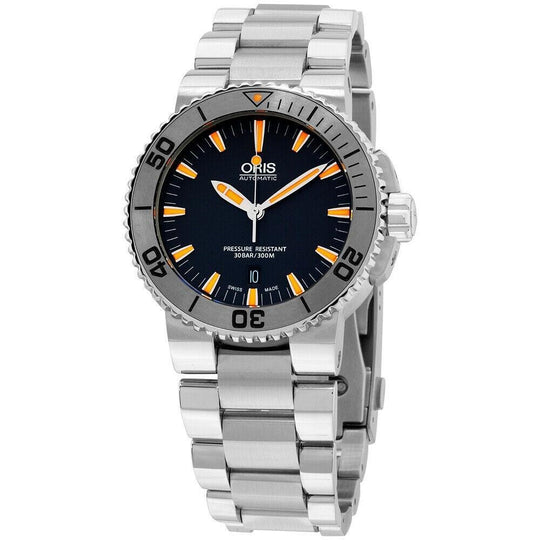 Oris Men's 73376534158MB Aquis Stainless Steel Watch