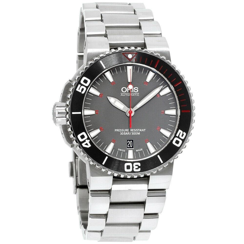 Oris Men&#39;s 73376534183MB Aquis Stainless Steel Watch