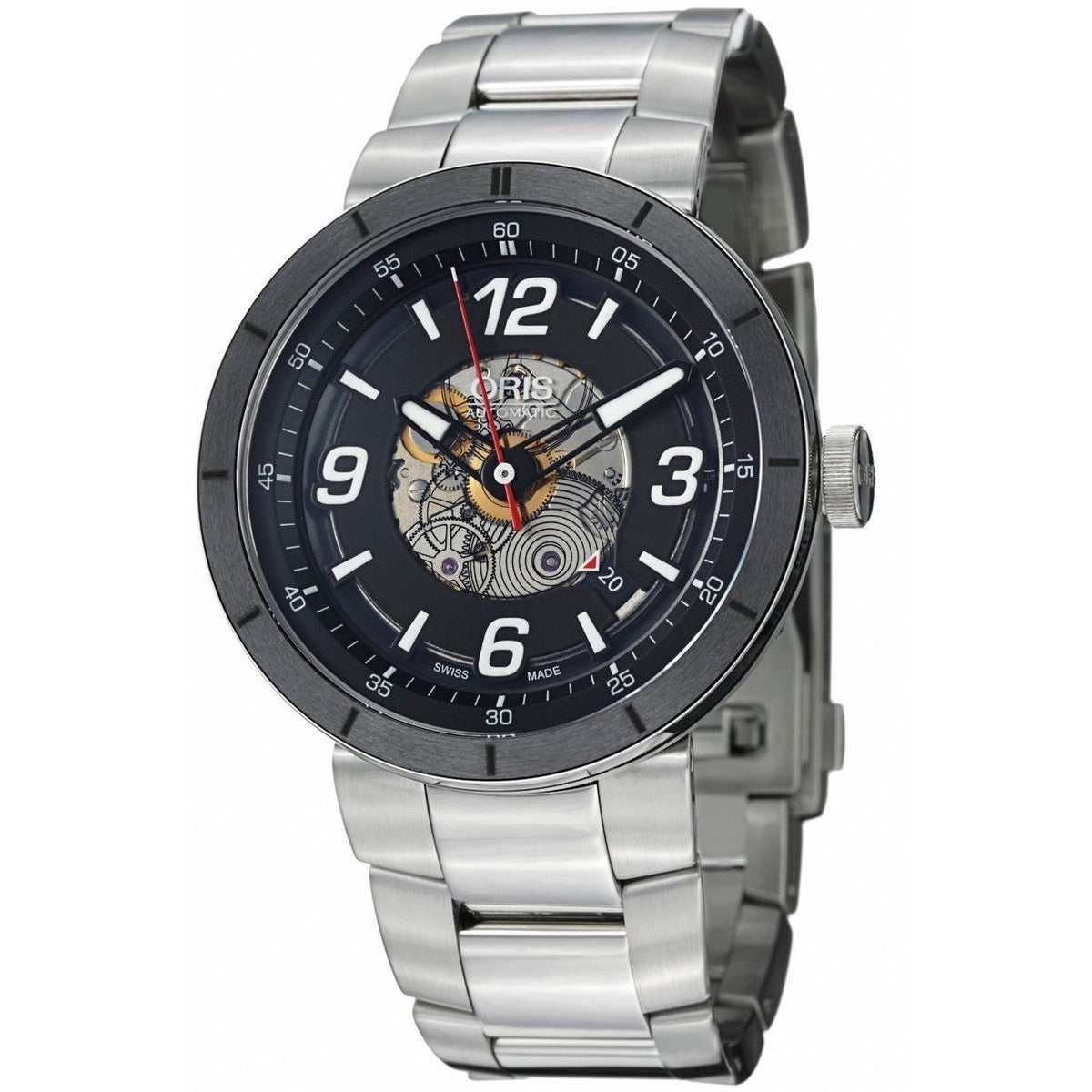 Oris Men&#39;s 73376684114MB TT1 Stainless Steel Watch