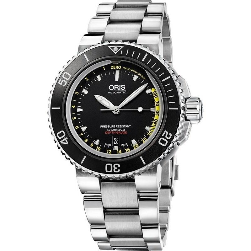Oris Men's 73376754154SETMB Aquis Stainless Steel Watch