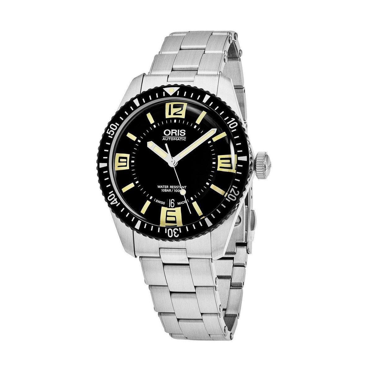 Oris Men&#39;s 73377074064MB Divers Stainless Steel Watch