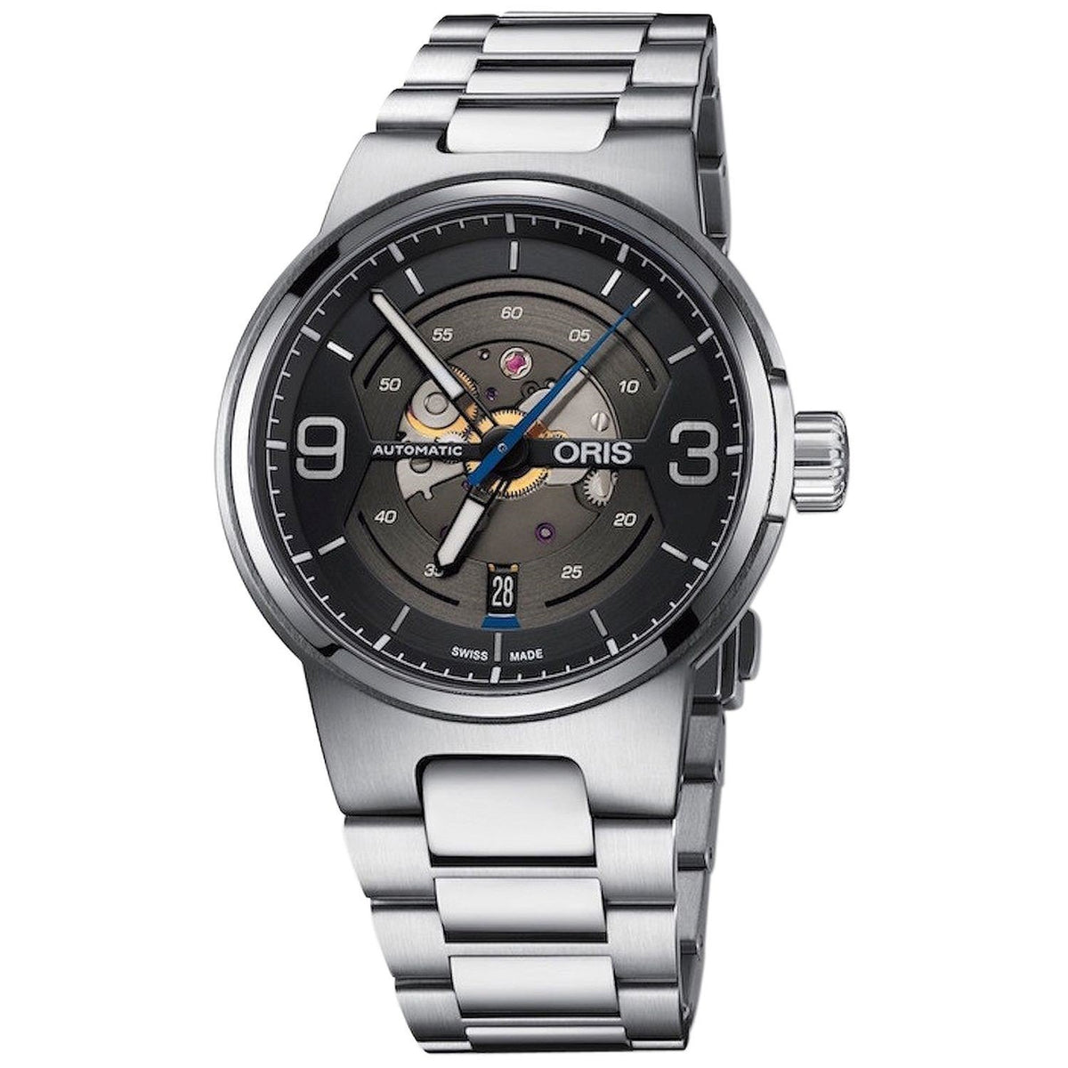 Oris Men&#39;s 73377164164MB Williams Engine Stainless Steel Watch