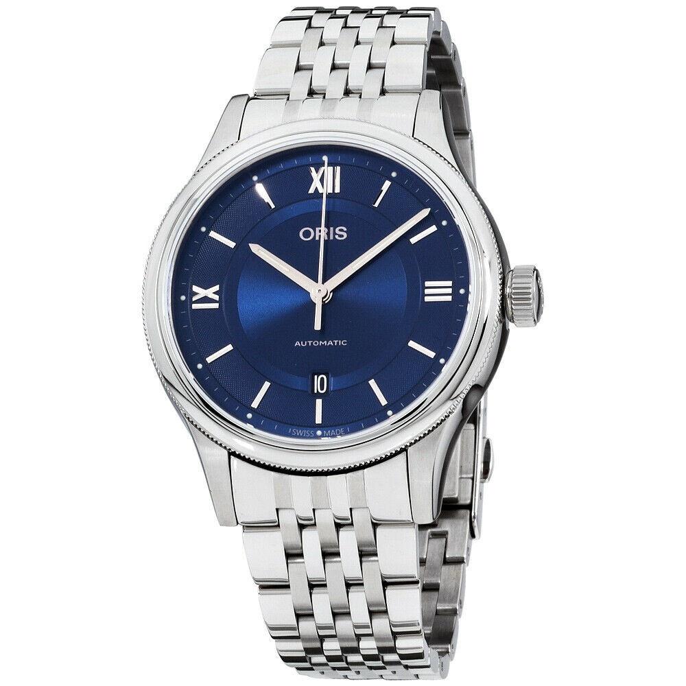 Oris Men's 73377194075MB Classic Stainless Steel Watch