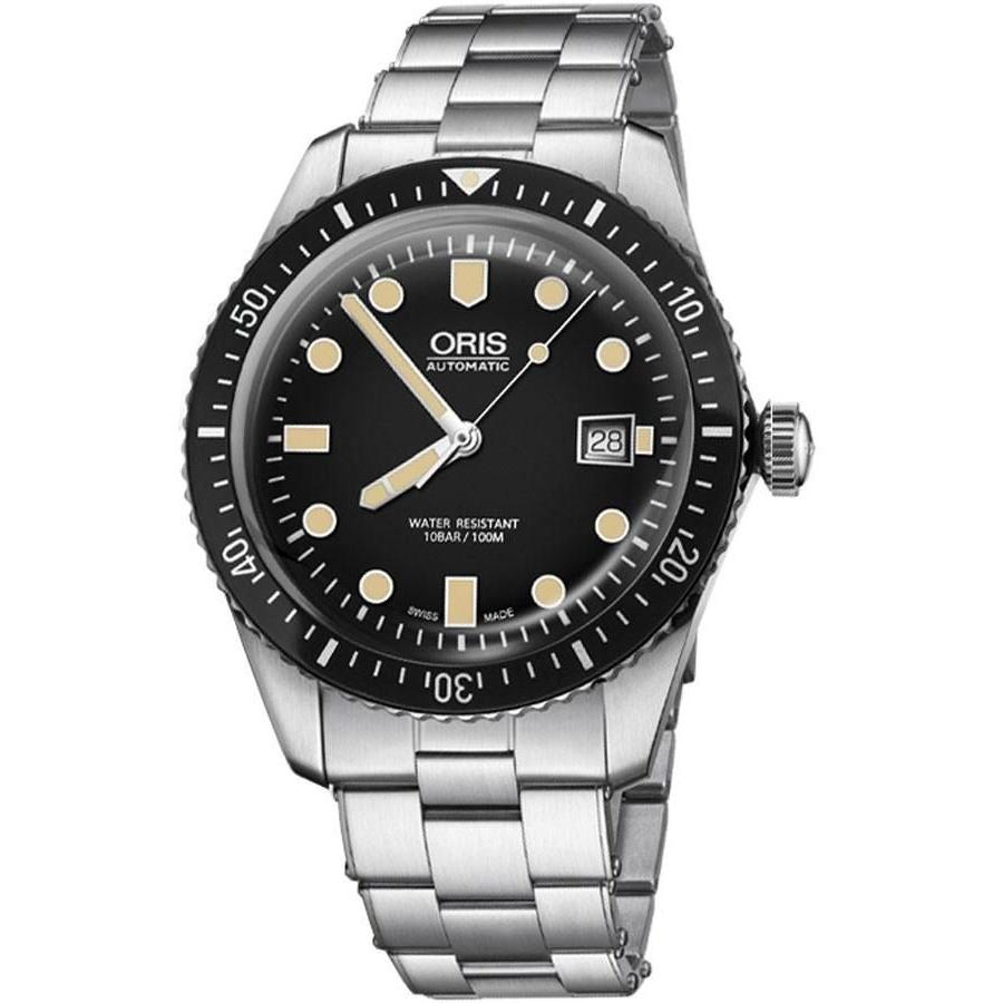 Oris Men&#39;s 73377204054MB Divers Sixty-Five Stainless Steel Watch