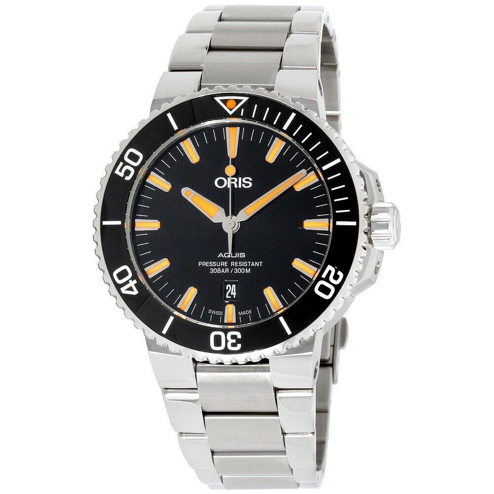 Oris Men&#39;s 73377304159MB Aquis Stainless Steel Watch